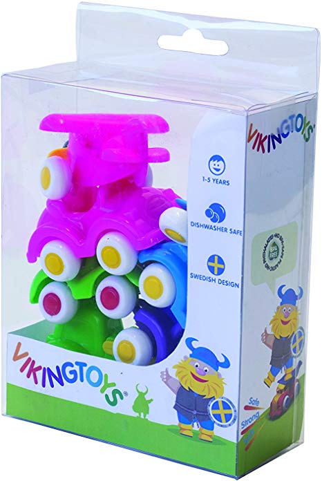 Viking Little Chubbies Pastel Gift Set - 7 Colorful 2.75" Vehicles