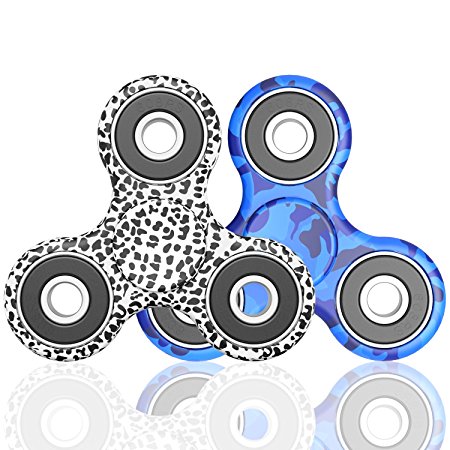 LUSCREAL Tri-Spinner Fidget Spinner Focus Toy Stress Reducer for Kid and Adult