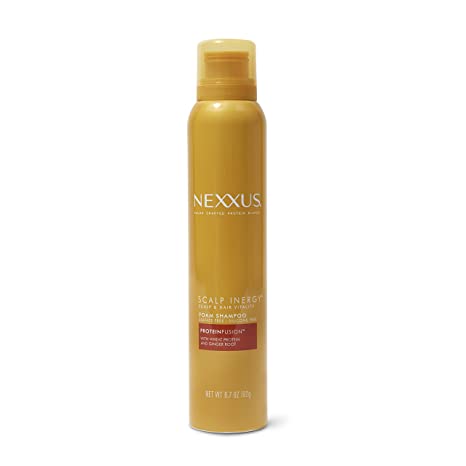Nexxus Scalp Inergy Foam Shampoo, Clarifying Shampoo For Oily Hair With ProteinFusion, Paraben-Free 6.7 oz