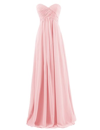Dresstells® Sweetheart Bridesmaid Chiffon Prom Dresses Long Evening Gowns
