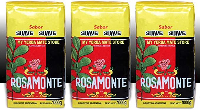 Yerba Mate Rosamonte Suave x 3 KG Argentina Tea 6.6 lb