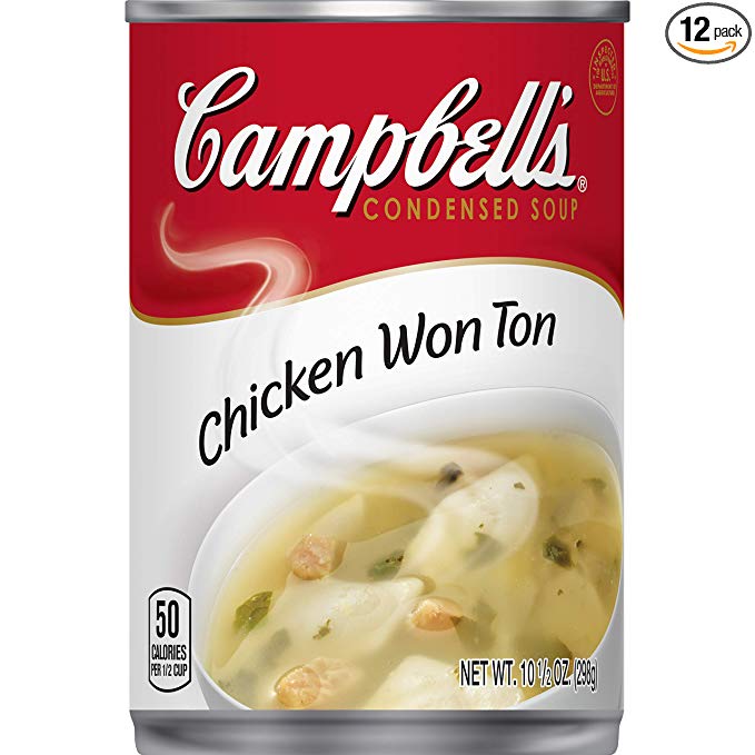 Campbell'sÂ Condensed Chicken Wonton Soup, 10.5 Ounce (Pack of 12)