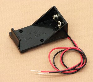 SEOH 9V Battery Cell Holder with Electrical Wire 12in for Physics