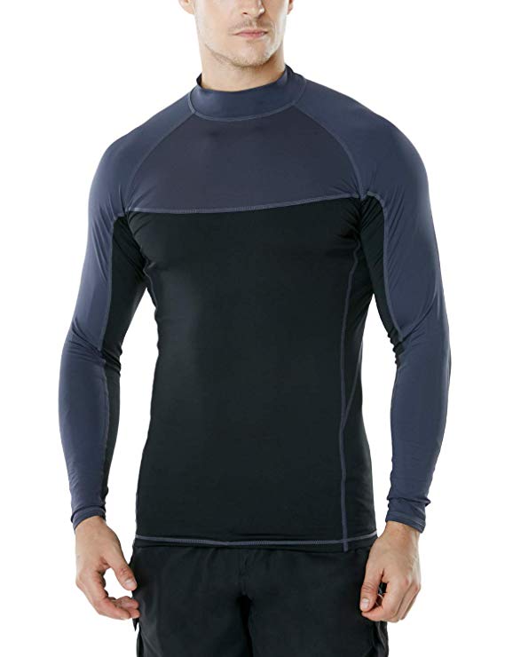 Tesla Men's UPF 50  Long Sleeve Rashguard MSR Series