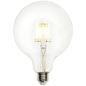 Westinghouse 0317400 5W (40W) G40 Globe Dimmable Warm White Filament LED Light Bulb with Medium Base