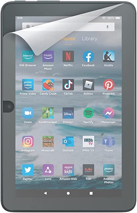 NuPro Clear Screen Protector for Amazon Fire 7 Tablet (12th generation, 2022 release), 2-pack