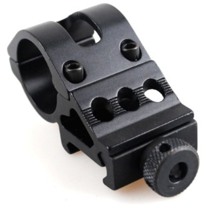 Tactical 30mm Flashlight Offset Weapon Picatinny Mount