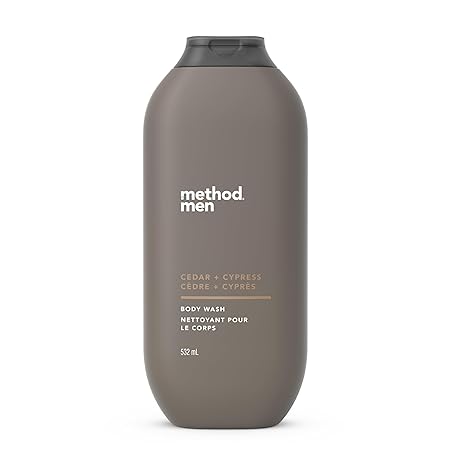 Method Men Body Wash, Cedar   Cypress, Paraben and Phthalate Free, 18 fl oz (Pack of 1)