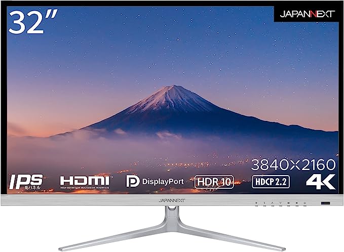 JAPANNEXT 32インチ 4K液晶ディスプレイ HDR対応 JN-IPS320FLUHDR-N フレームレス HDMI DP PIP/PBP対応