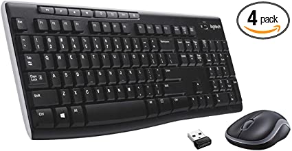 Logitech Wireless Combo MK270 - 4 Pack