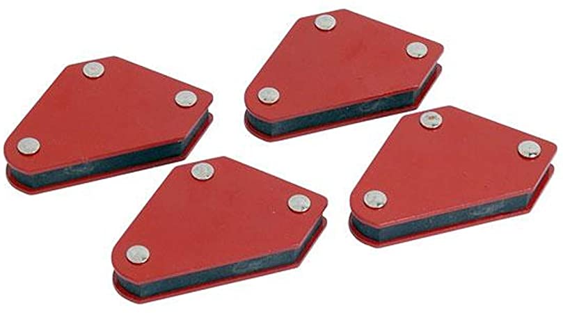 neilsen CT1930 4 Piece Mini Magnetic Welding Holders, Red, Set of 4