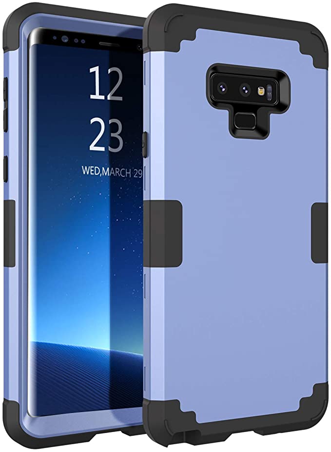 BENTOBEN Case for Samsung Galaxy Note 9,Full Body Shockproof Impact Resistant 3 in 1 Hybrid Hard PC Outer Shell Soft Silicone Anti-Scratch Protective Phone Case Cover Samsung Galaxy Note 9, Blue/Black