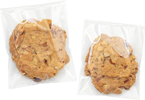 Cookie Bags for Packaging,4x6 Inches Clear Self Sealing Cellophane Bags Self Adhesive Individual Cookie Bags for Gift Giving,100Pieces