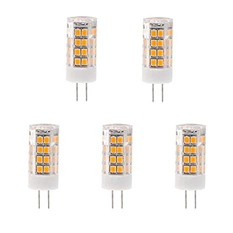 HERO-LED  G6-51S-120V-DW T4 GY6.35 High Voltage 120V LED Halogen Replacement Bulb, 3.5W, 35W Equal, Daylight White 5000K, 5-Pack(Not Dimmable)