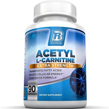 BRI Nutrition Acetyl l-Carnitine - 90 Count 500mg L Carnitine Capsules