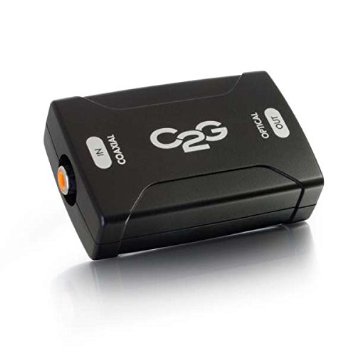 C2G / Cables To Go 40018 Coaxial to Toslink Optical Digital Audio Converter