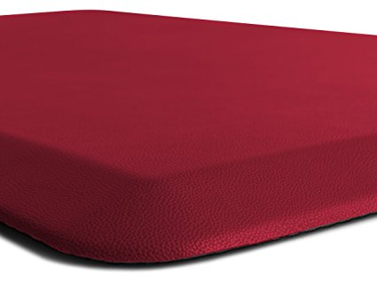 The Original 3/4" GORILLA GRIP Anti-Fatigue Comfort Mat, Ergonomically Engineered, Highest Quality Material, Non-Toxic, Waterproof, 39x20 inches (Red)