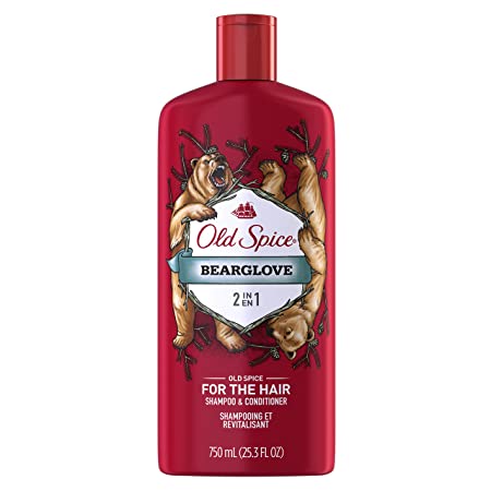 Old Spice Bearglove 2in1 Shampoo and Conditioner, 25.3 fl oz