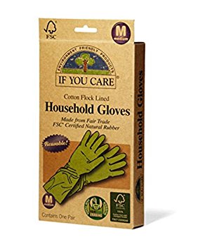 If You Care Fair Trade FSC Household Gloves, Medium, 2-pack
