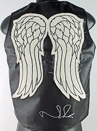 Norman Reedus Authentic Signed The Walking Dead Daryl Dixon Leather Vest PSA/DNA