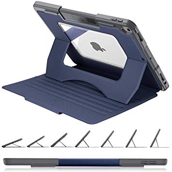 OCYCLONE iPad Air 3 Case (10.5 inch 2019) and iPad Pro 10.5 Case, Multi-Angle Magnetic Stand   Heavy Duty Shockproof Rugged But Thin Protective Case   Apple Pencil Holder   Auto Sleep/Wake, Blue