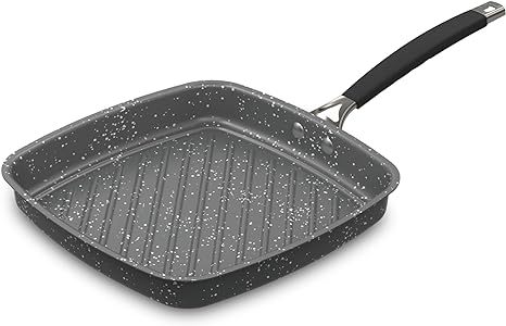 Nordic Ware Verde Aluminized Steel Cookware with Ceramic Coating, Searing Grill Pan 10-Inch