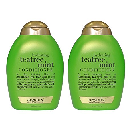 Organix Hydrating Teatree Conditioner, Mint, 13 Ounce (Pack of 2)