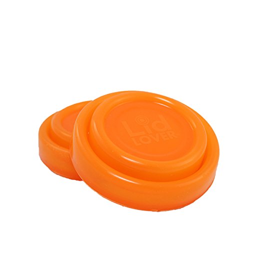 LidLover 2"-3.5" Mini Silicone Lid, Orange - Set of 2