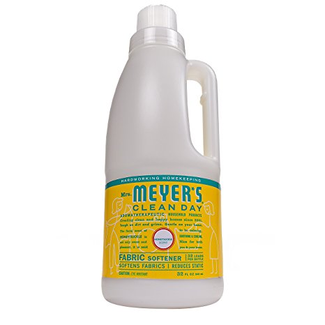 Mrs. Meyer's Clean Day Fabric Softener, Honeysuckle, 32 Fluid Ounce