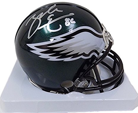 Zach Ertz Autographed Philadelphia Eagles Riddell Mini Helmet SI