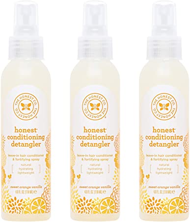 The Honest Company Conditioning Detangler, Everyday Gentle Sweet Orange Vanilla, 4 Fl Ounce, 3 Count