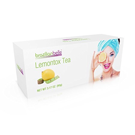 LemonTox Detox & Diet Tea - Weight Loss Skinny Teatox For Skin Health, Fat loss, Body Cleanse, Appetite Control & Overall Well-Being - 100% Natural Lemongrass Tea - 15 Day Cleanse
