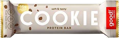 good! Snacks 15g Protein Plant Based Vegan Gluten Free Cookie Dough Protein Bar 12 Bars per Box