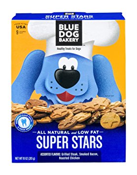 Blue Dog Bakery Natural and Low Fat Dog Treats, Pack of 6