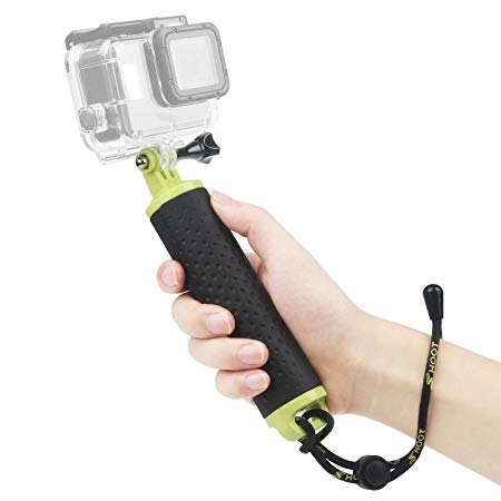 SHOOT Floating Hand Grip Handheld Stick Monopod for Gopro Hero 7/6/5/4/3 /3 SJ4000 SJ5000 SJ6000 Xiaomi yi Camera(Green)