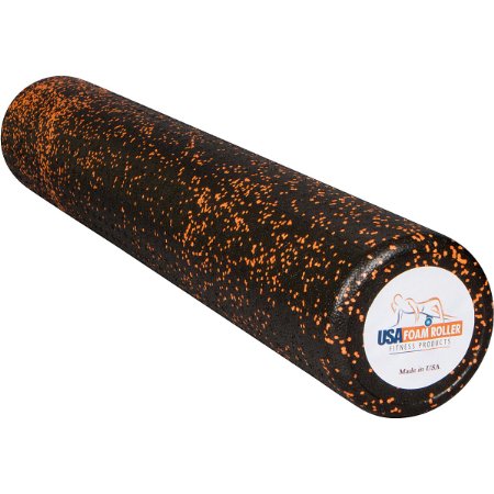 USA Foam Roller, Extra Firm High Density Foam Rollers for Exercise - Available in 36 inch, 18 inch, 12 inch (Choose Color) with 3 Year Warranty