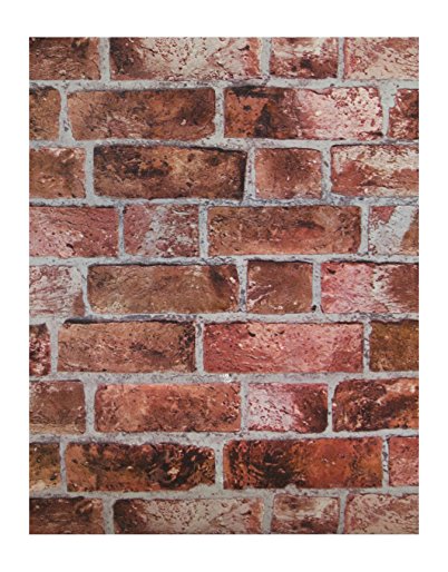 York Wallcoverings HE1044 Red Brick Wallpaper