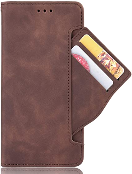 DAMONDY Case for OnePlus 8T 5G, PU Leather Wallet Case with [Card Holder] [Kickstand Function] Flip Phone Cover Compatible for OnePlus 8T 5G -Brown