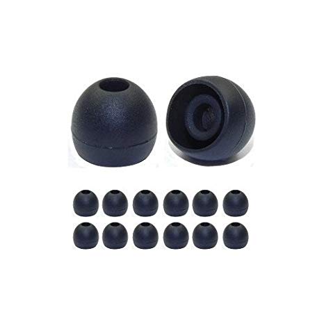 Earphones Plus EP-SS-REG-BLACK-6 Basic Replacement Earphone Cushions & Earbuds, Black