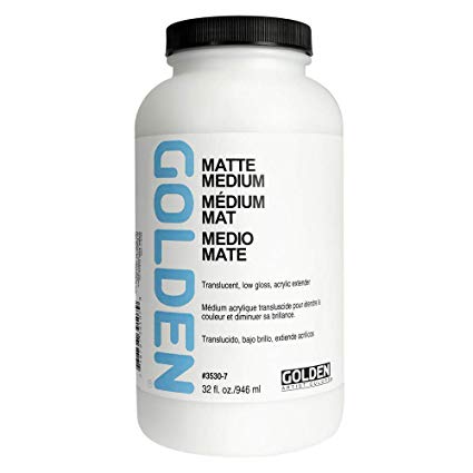 Golden Acryl Med 32 Oz Matte Medium