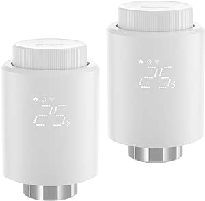 2 Pack SONOFF Zigbee Thermostatic Radiator Valve,Add-On Smart Radiator Valve For Smart Home Control, Easy Installation, Save Heating Costs,Works With Alexa, Google Assistant