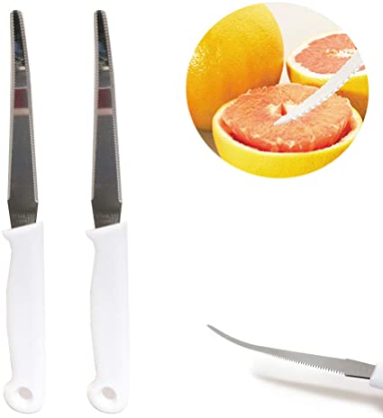 2 Pack Grapefruit Knife Stainless Steel Citrus Fruit Vintage Dessert Kitchen Set