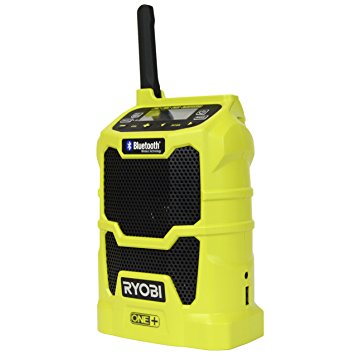 Ryobi P742 ONE  18v Compact Cordless Radio with Bluetooth (Battery Sold Separately)