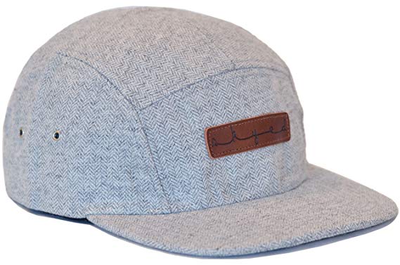Skyed Apparel Premium 5 Panel Hat with Genuine Leather Strap (Multiple Colors)