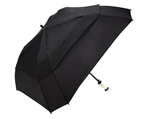 Gellas by ShedRain 4532 Gel Handle, 62-Inch Arc Auto Open Vented Square Golf Umbrella