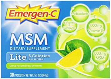 Emergen-C Lite MSM, Citrus, 30 Count