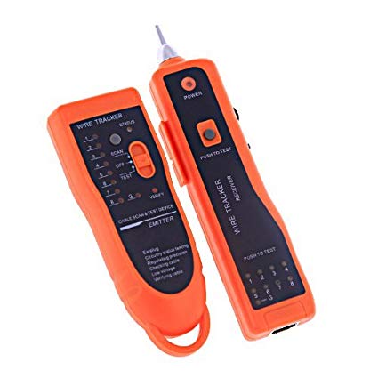 ATian RJ11 RJ45 Cat5 Cat6 Telephone Wire Tracker Tracer Toner Ethernet LAN Network Cable Tester Detector Line Finder