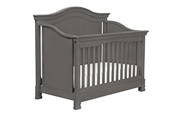 Million Dollar Baby Classic Louis 4-in-1 Convertible Crib with Toddler Bed Conversion Kit,  Manor Grey