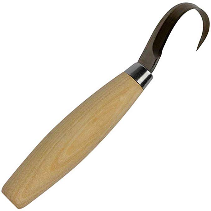Mora 164 Wood Carving Crook Spoon Knife - Natural