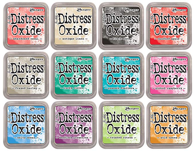Tim Holtz Distress Oxide Ink Bundle June 2017 Release 2 Includes 12 Ink Pads
